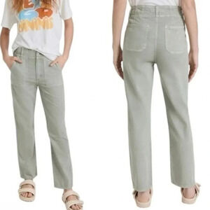 NWT Joe's Jeans The Honor High Rise Vintage Straight Utility Pants Green Size 30